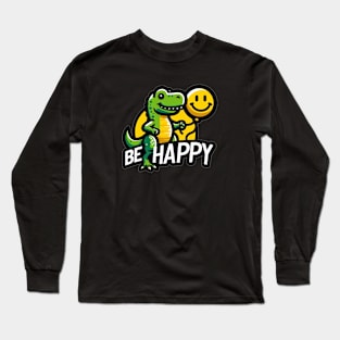 Happy T-Rex Long Sleeve T-Shirt